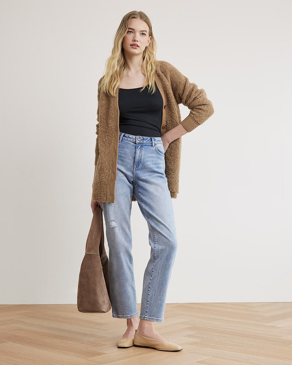 Solid Scoop-Neck Cami with Spaghetti Straps