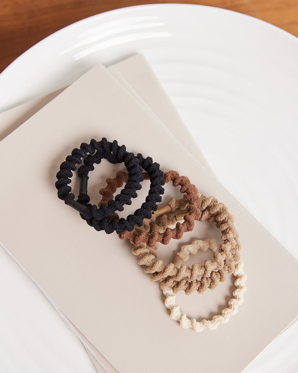 Twisted Hair Ties, Set of 6