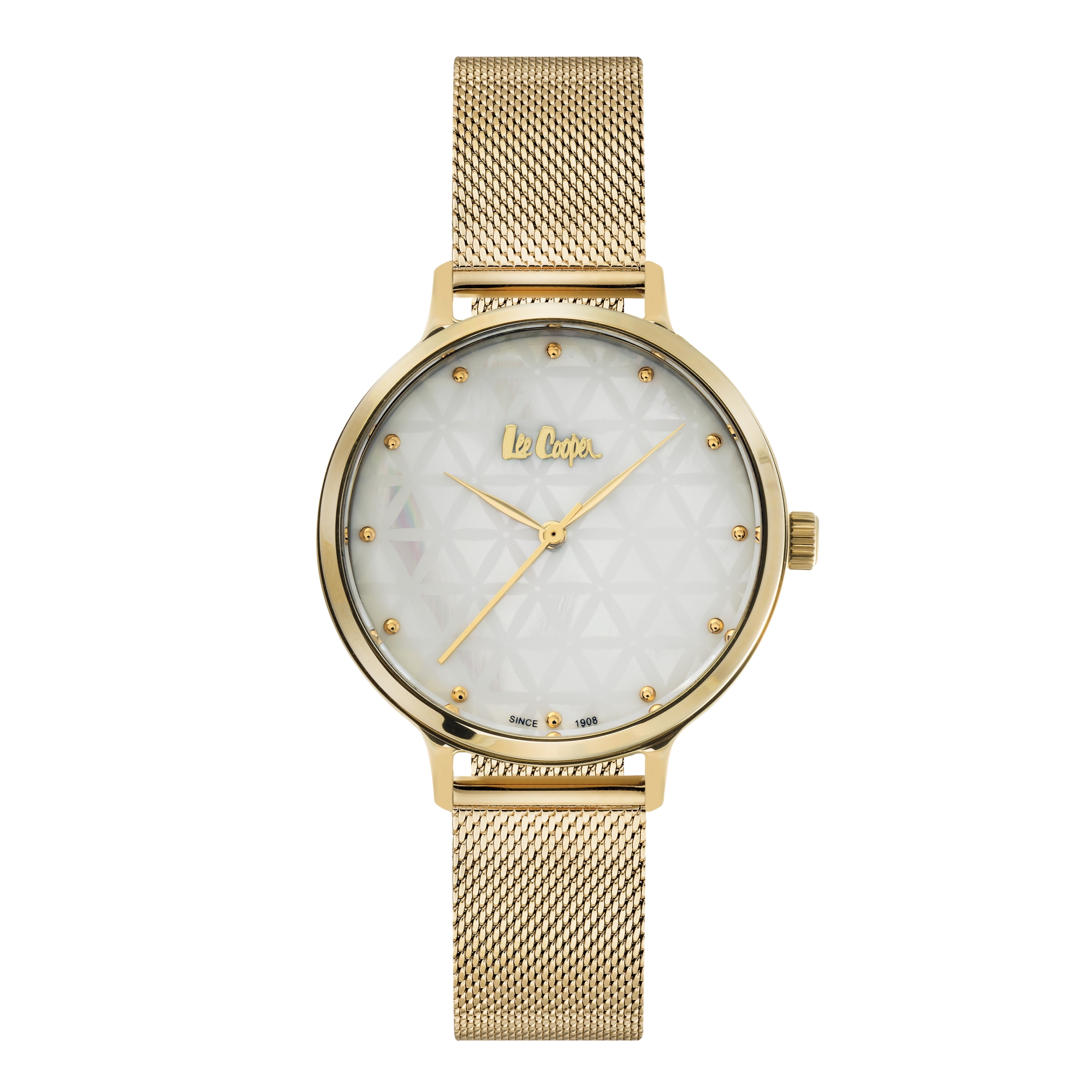 LEE COOPER-Women's Yellow Gold 36mm watch w/White Dial
