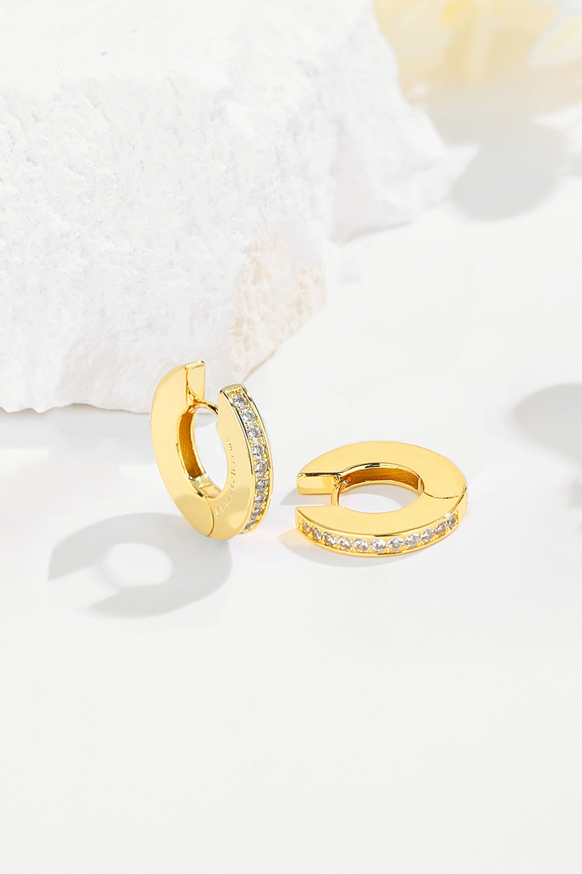 Classicharms-Adara Zirconia Hoop Earrings