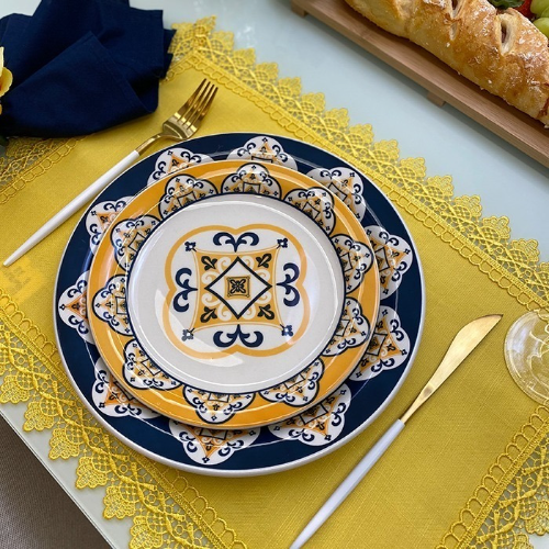 Oxford Floreal Saint Louis 20 Pieces Dinnerware Set Service for 4