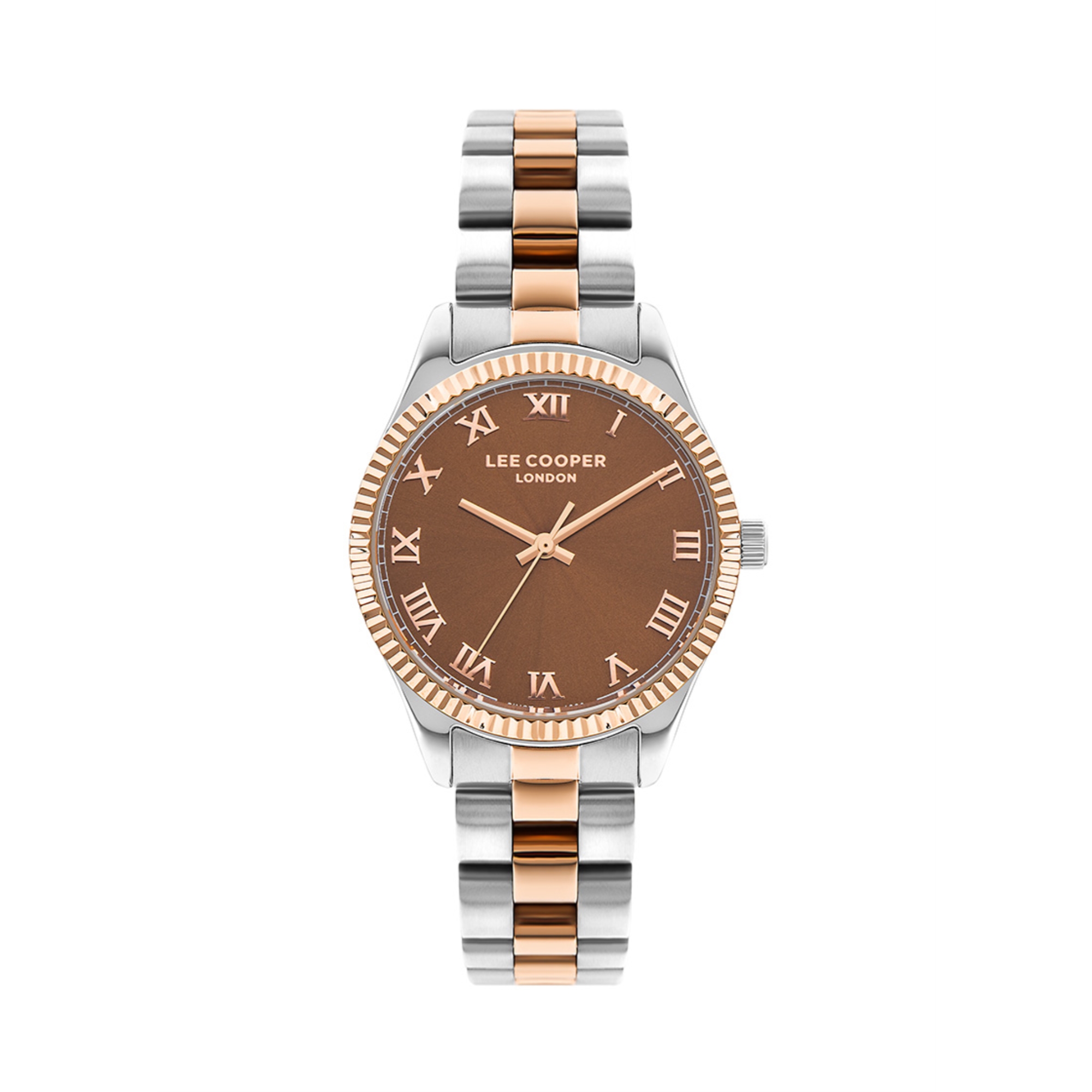 LEE COOPER-Women's Silver 35mm watch w/Pink Dial