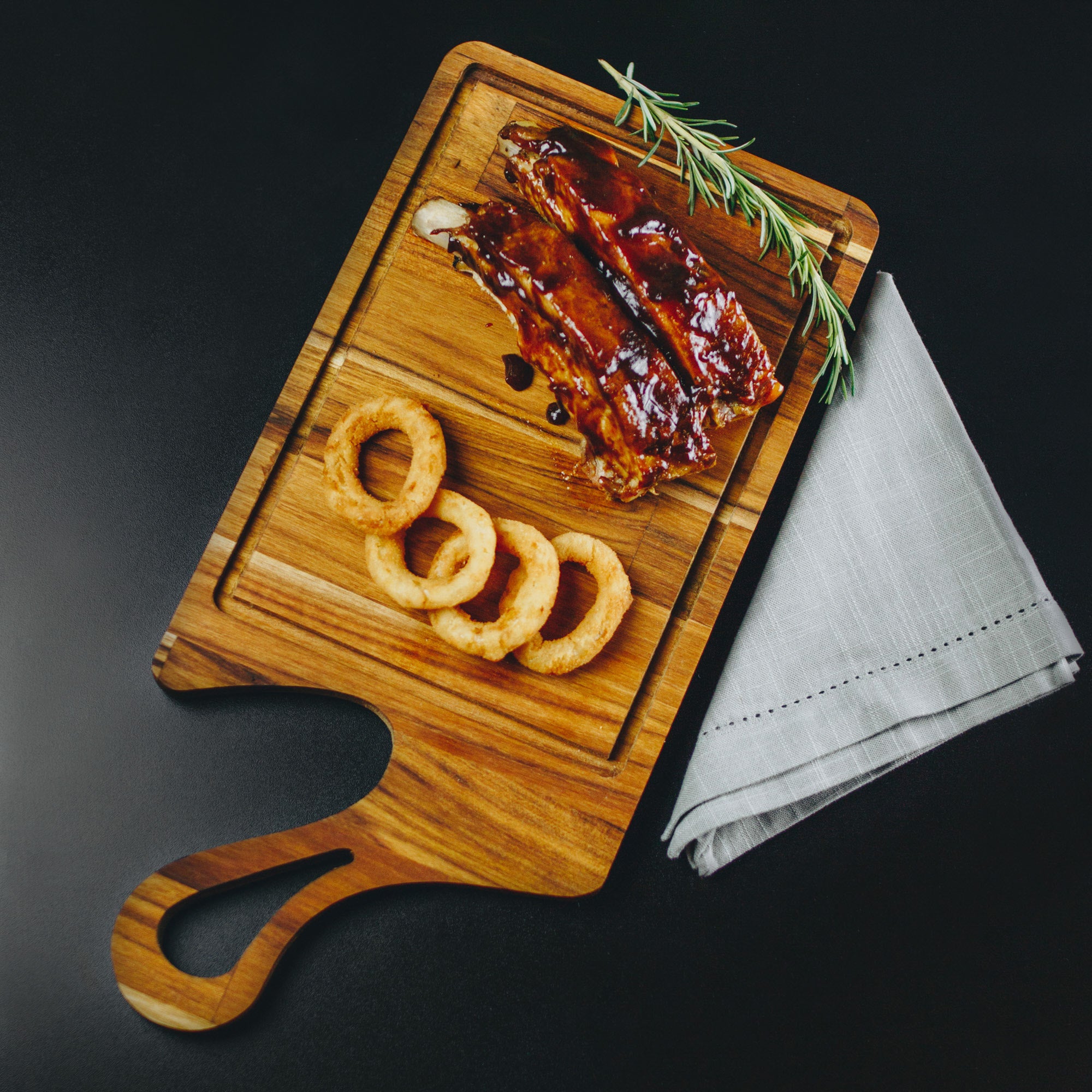 Teca Collection Wooden Cutting Board 45x21cm