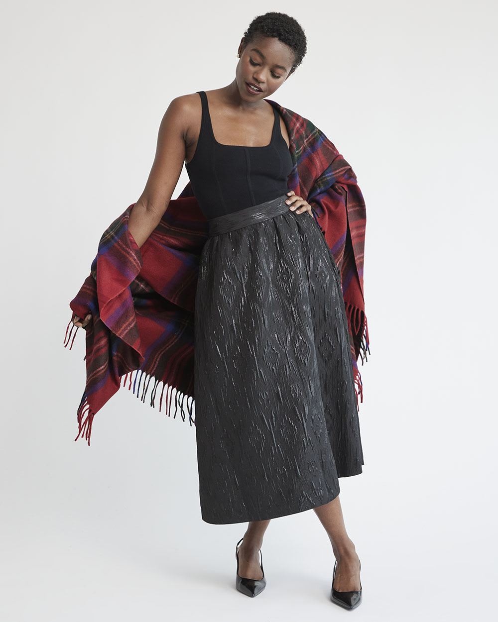 Sleeveless Square-Neck Bodycon Top with Bustier Effect