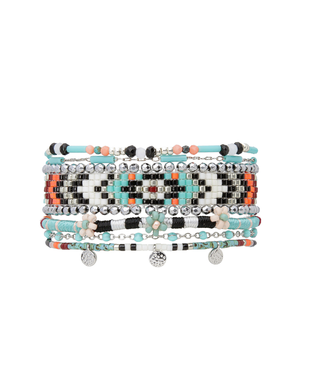 LIBERTAD Hipanema Turquoise & Silver Cuff Bracelet