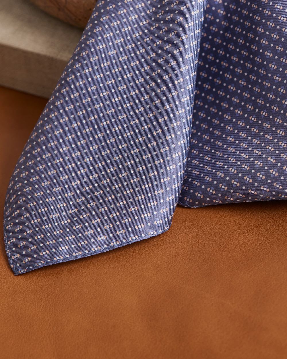 Handkerchief with Micro Geometric Pattern