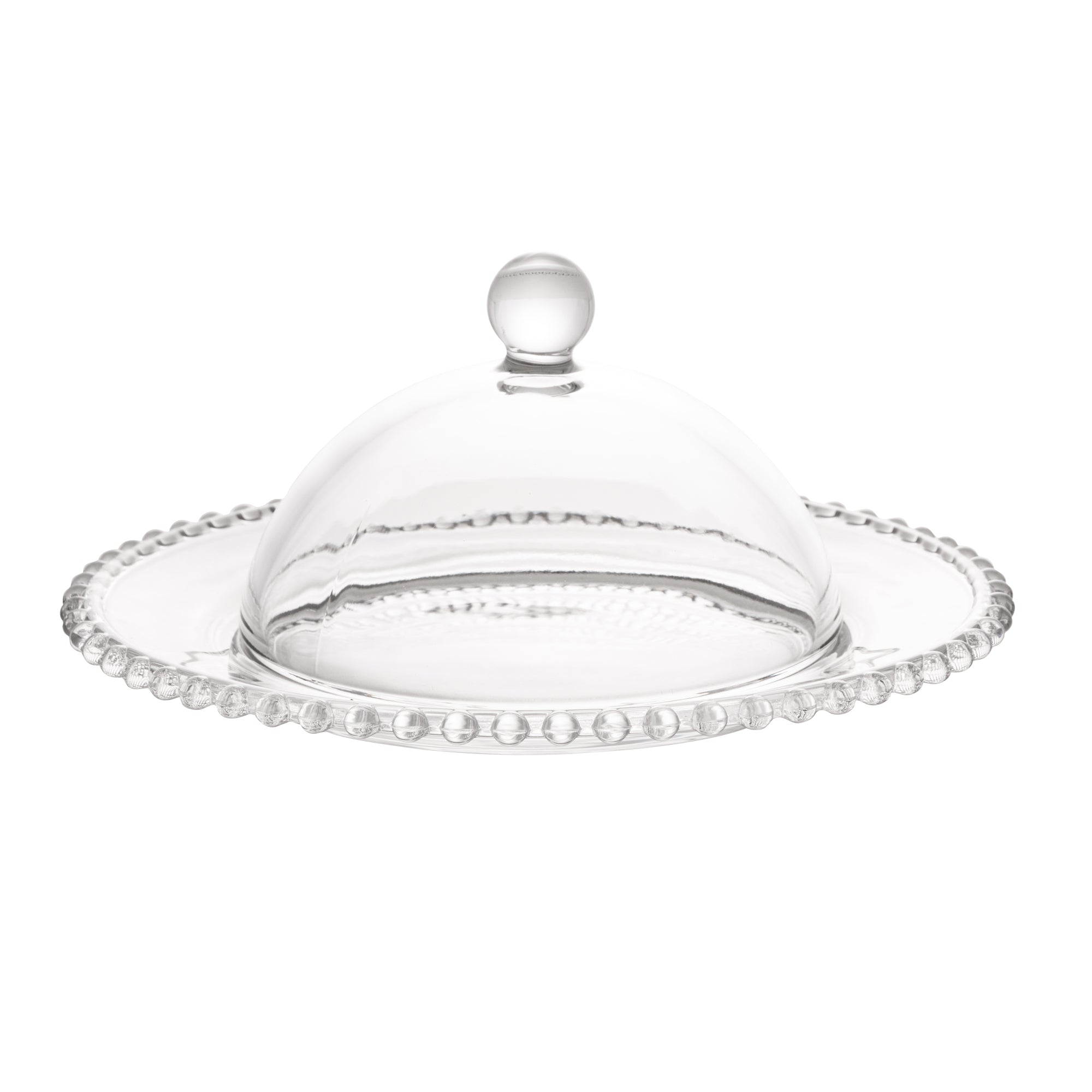Pearl Collection Crystal Covered Cheese Dish 20x9cm