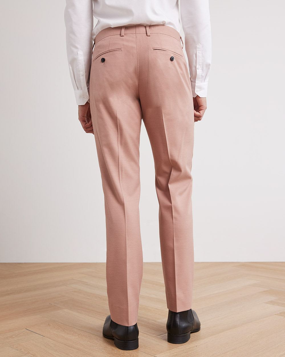 Slim-Fit Pink Suit Pant