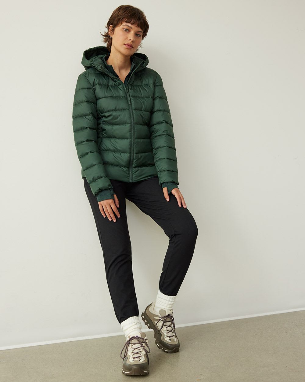 Short Quilted Packable Jacket