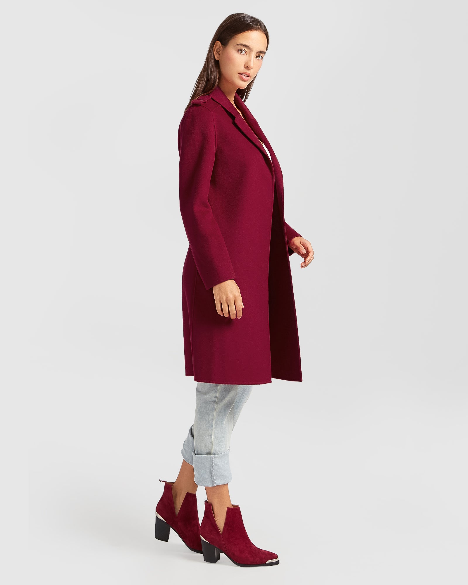 Belle & Bloom Jealousy Belted Wool Blend Coat