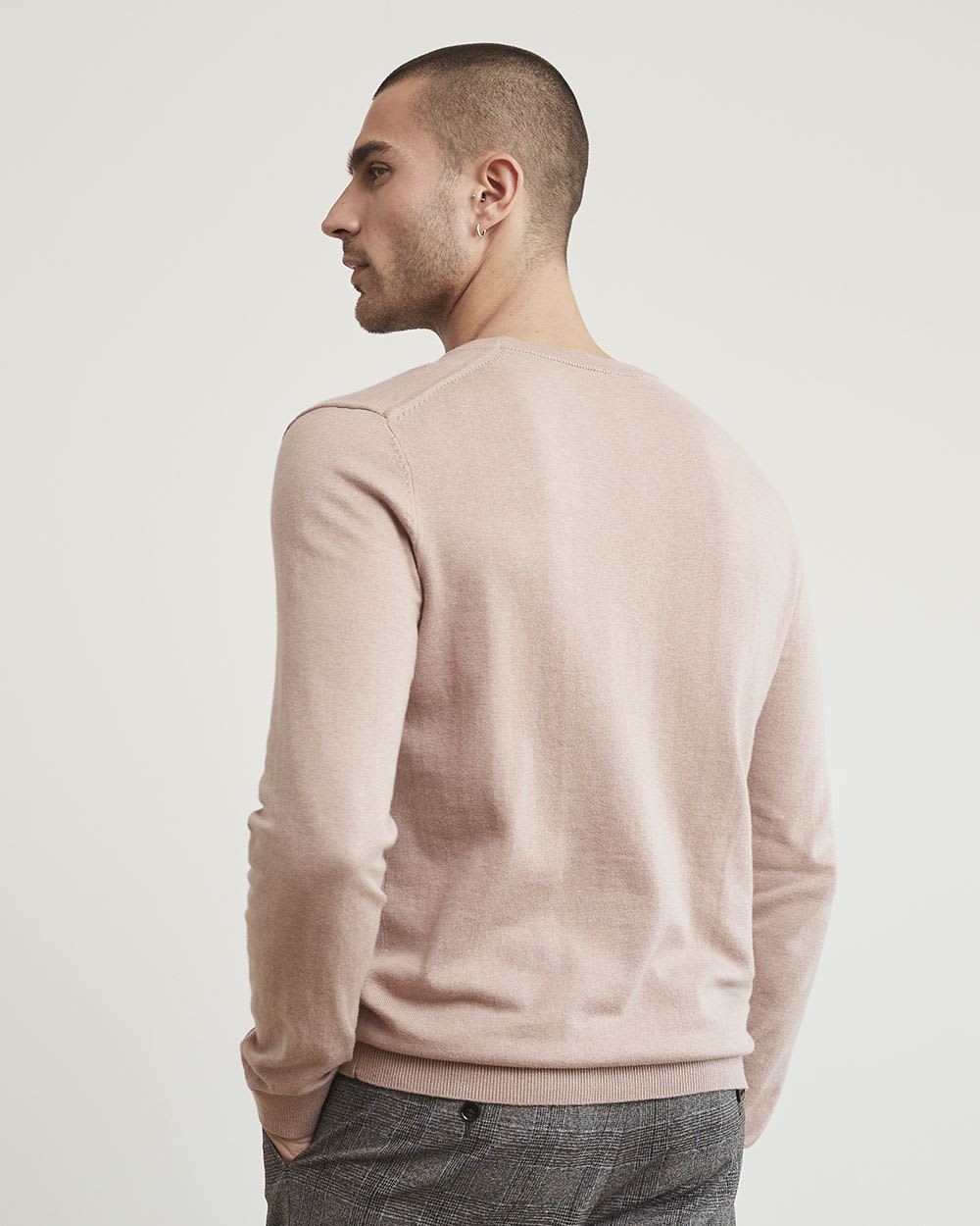 Solid Crew-Neck Sweater