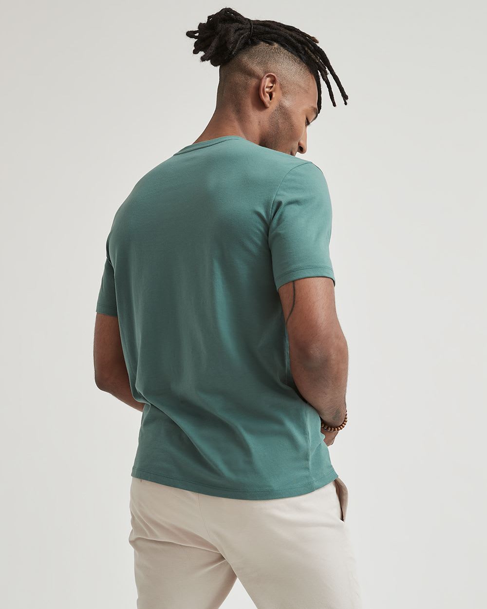 Short-Sleeve Crew-Neck Solid Tee
