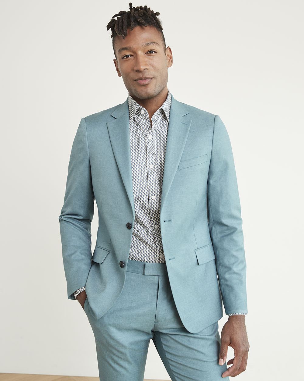 Slim-Fit Blue Suit Blazer