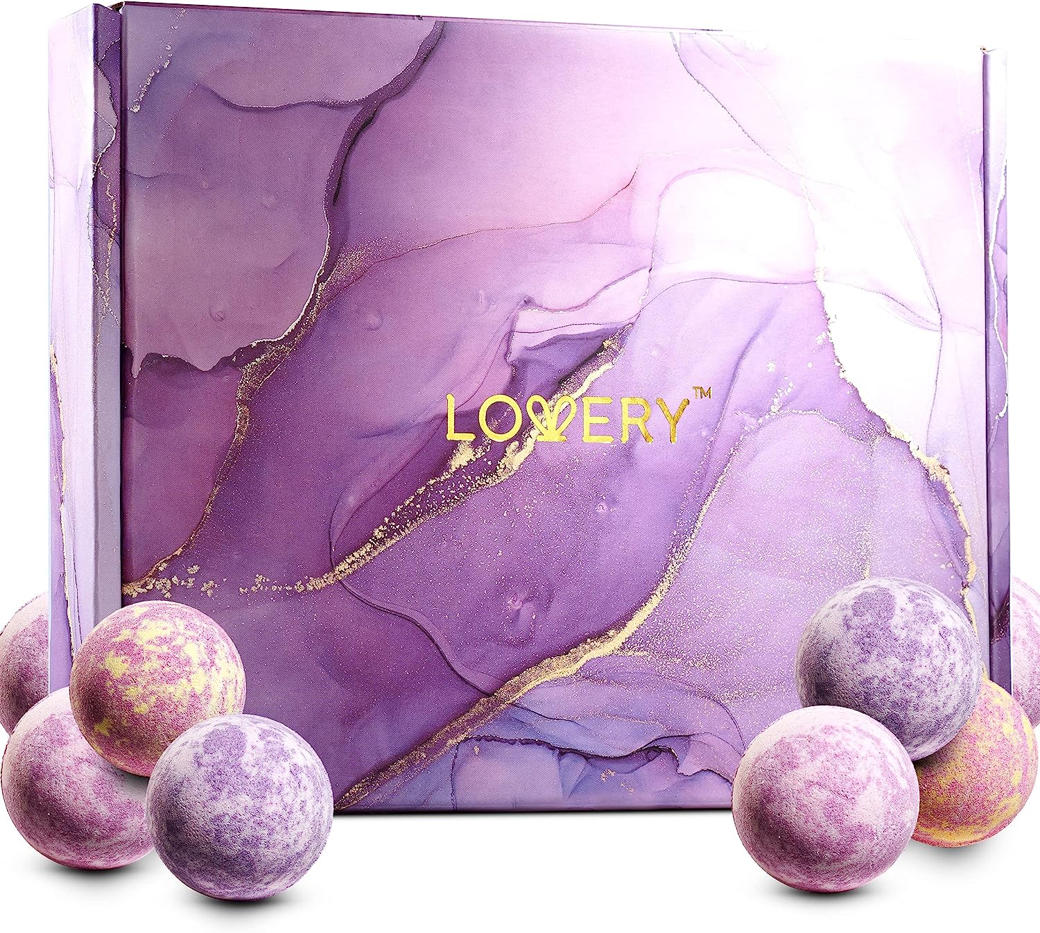 Lovery Bath Bombs Gift Set, 30pc Relaxing Spa Body Care Balls In Assorted Fragrances