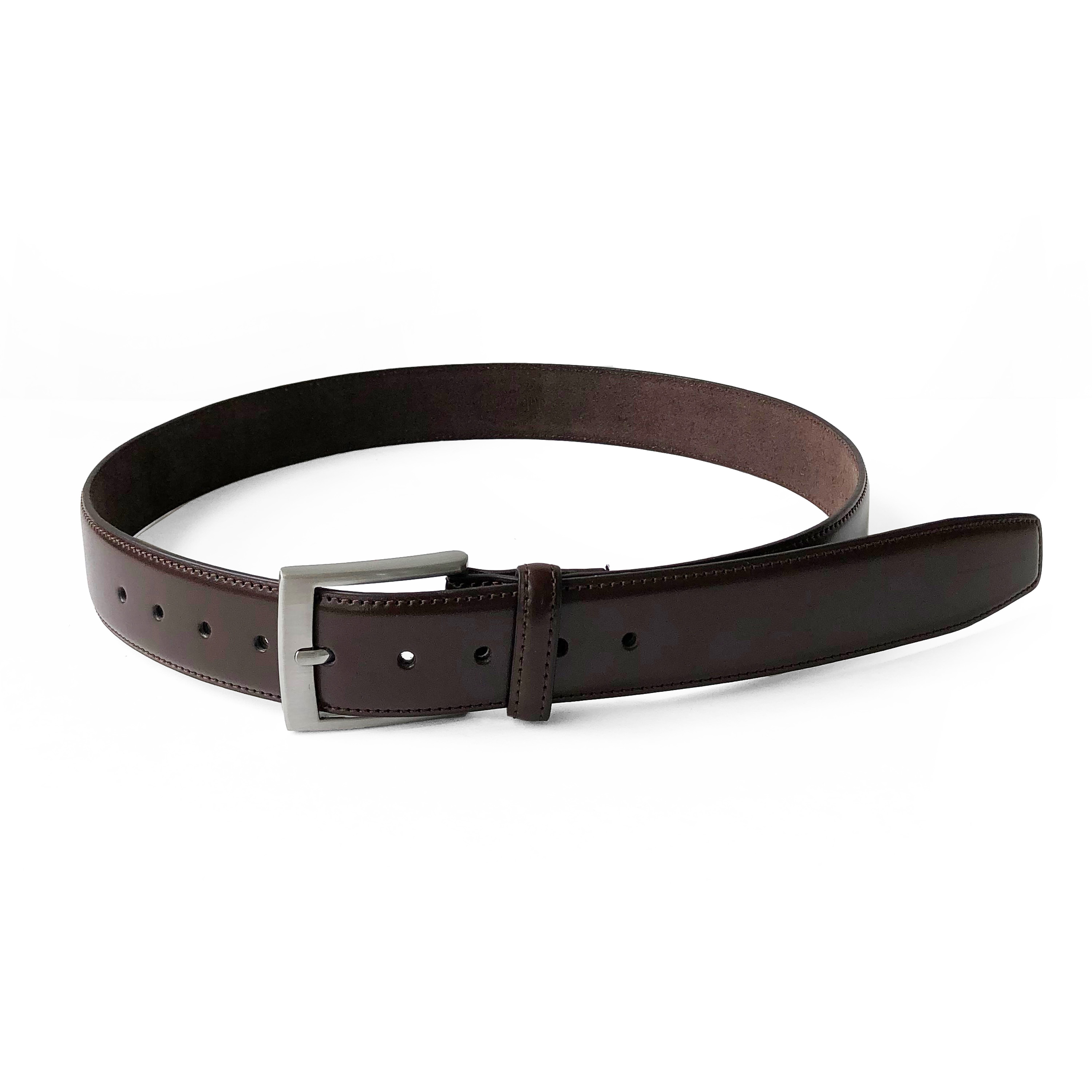 Club Rochelier Men's Leather Belt 2PC Set