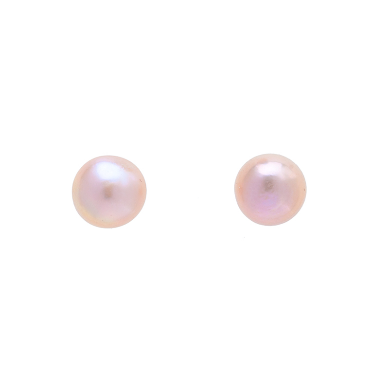 Classic Pink Freshwater Pearl Stud Earrings - Signature Pearls