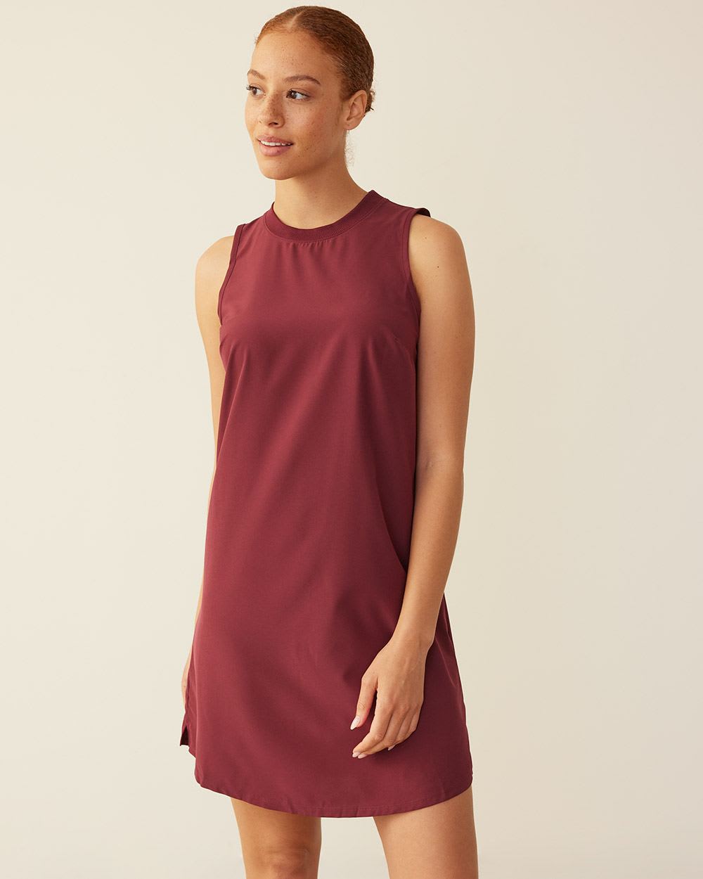 Mix-Media Sleeveless Dress, Hyba