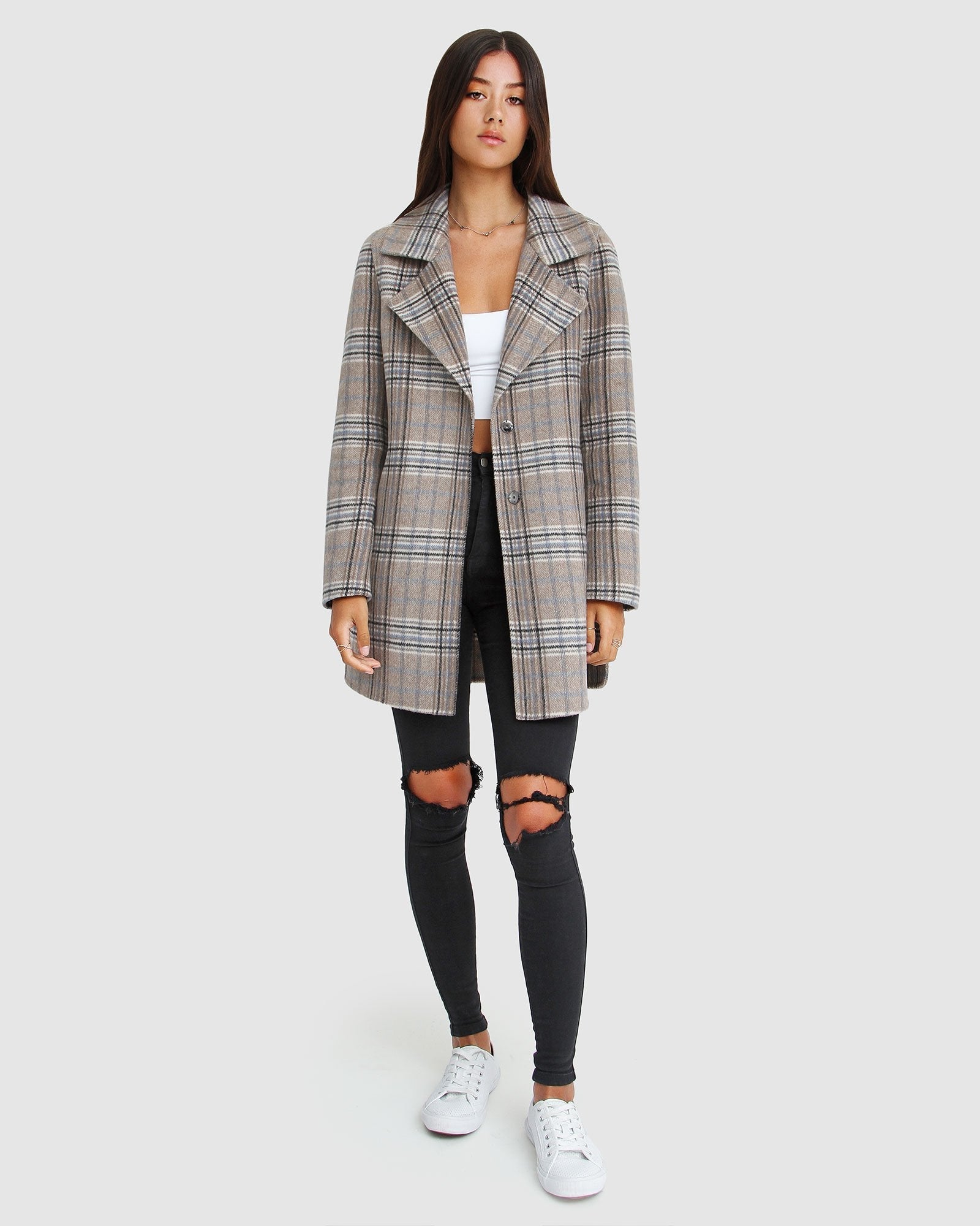 Belle & Bloom NEW FIT Ex Boyfriend Wool Blend Oversized Jacket