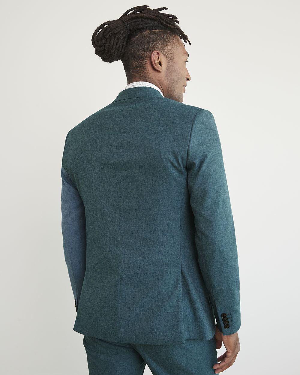 Slim-Fit Brushed Suit Blazer