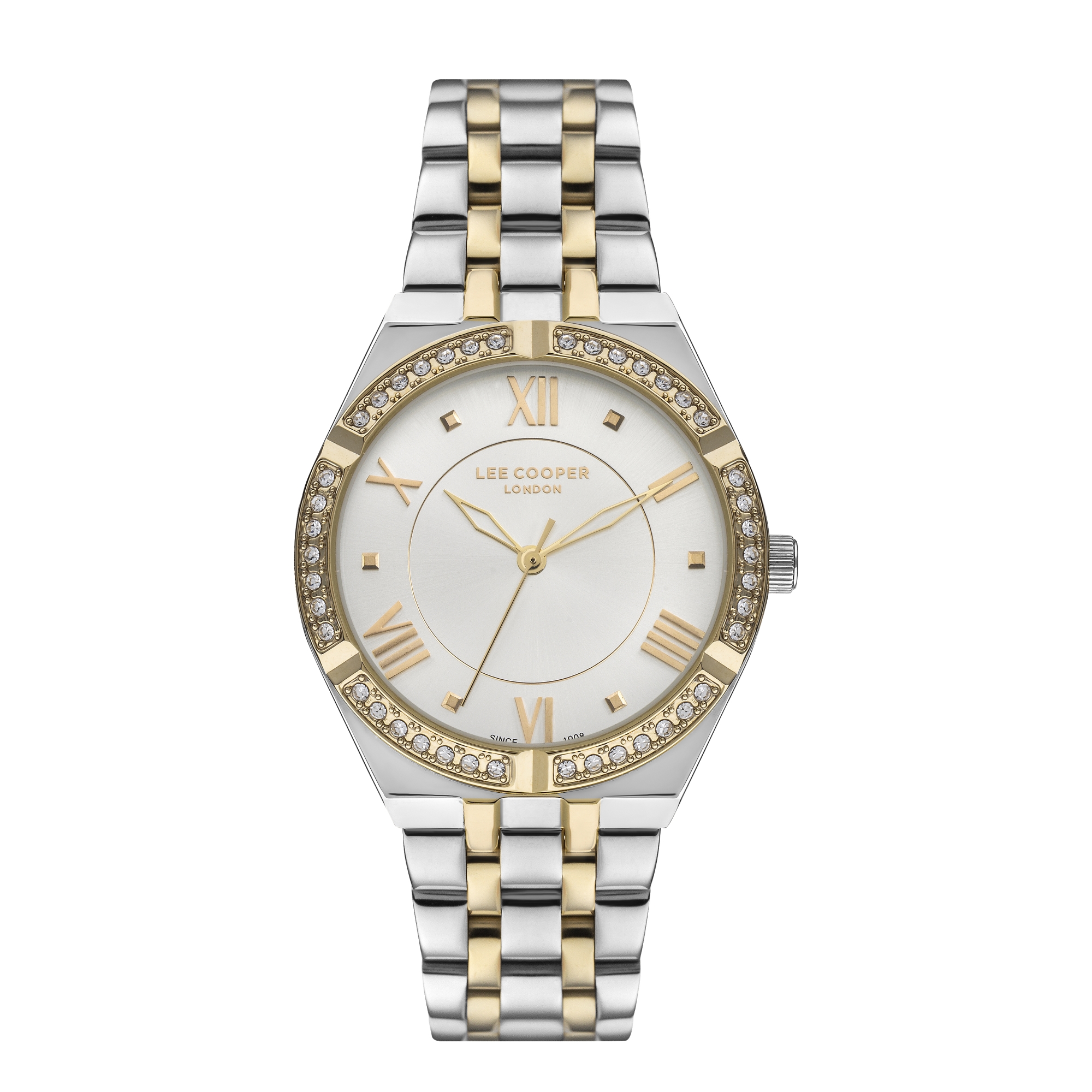 LEE COOPER-Women's Yellow Gold 36mm watch w/White Dial