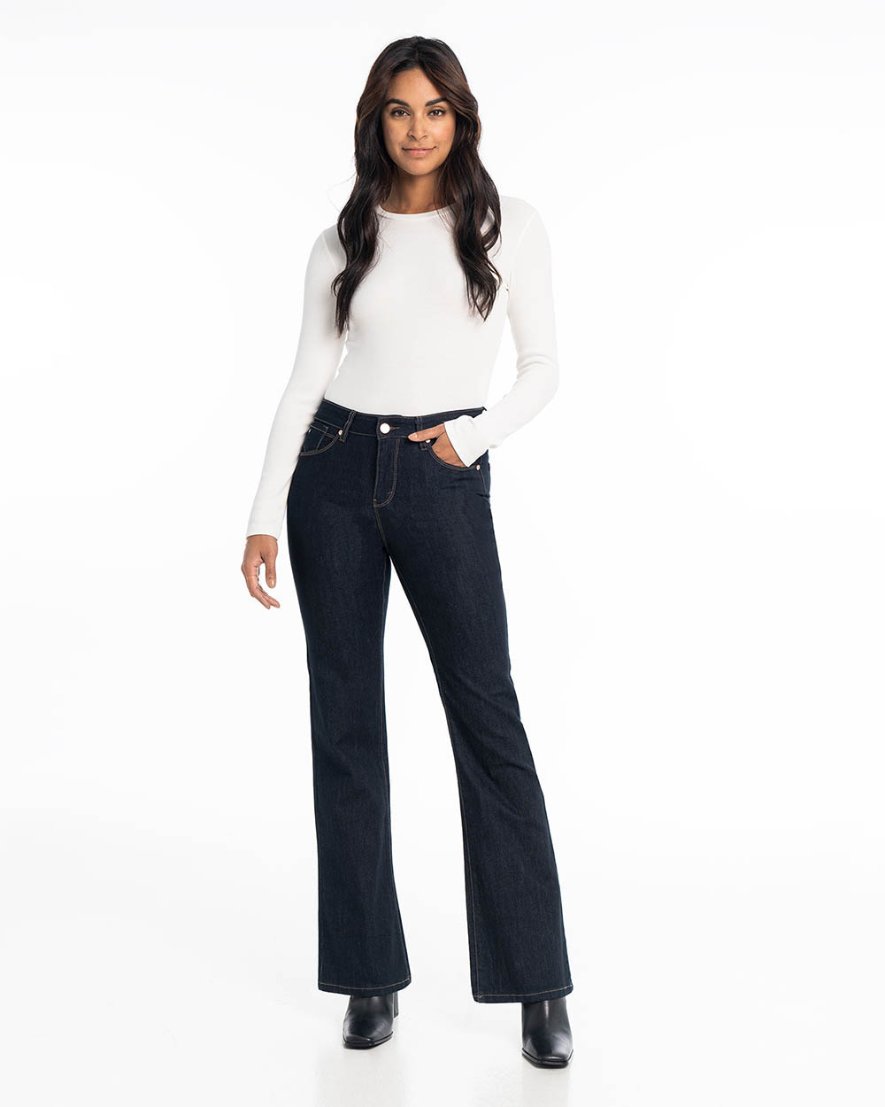 LOIS - Georgia Flare Dk Indigo Jeans