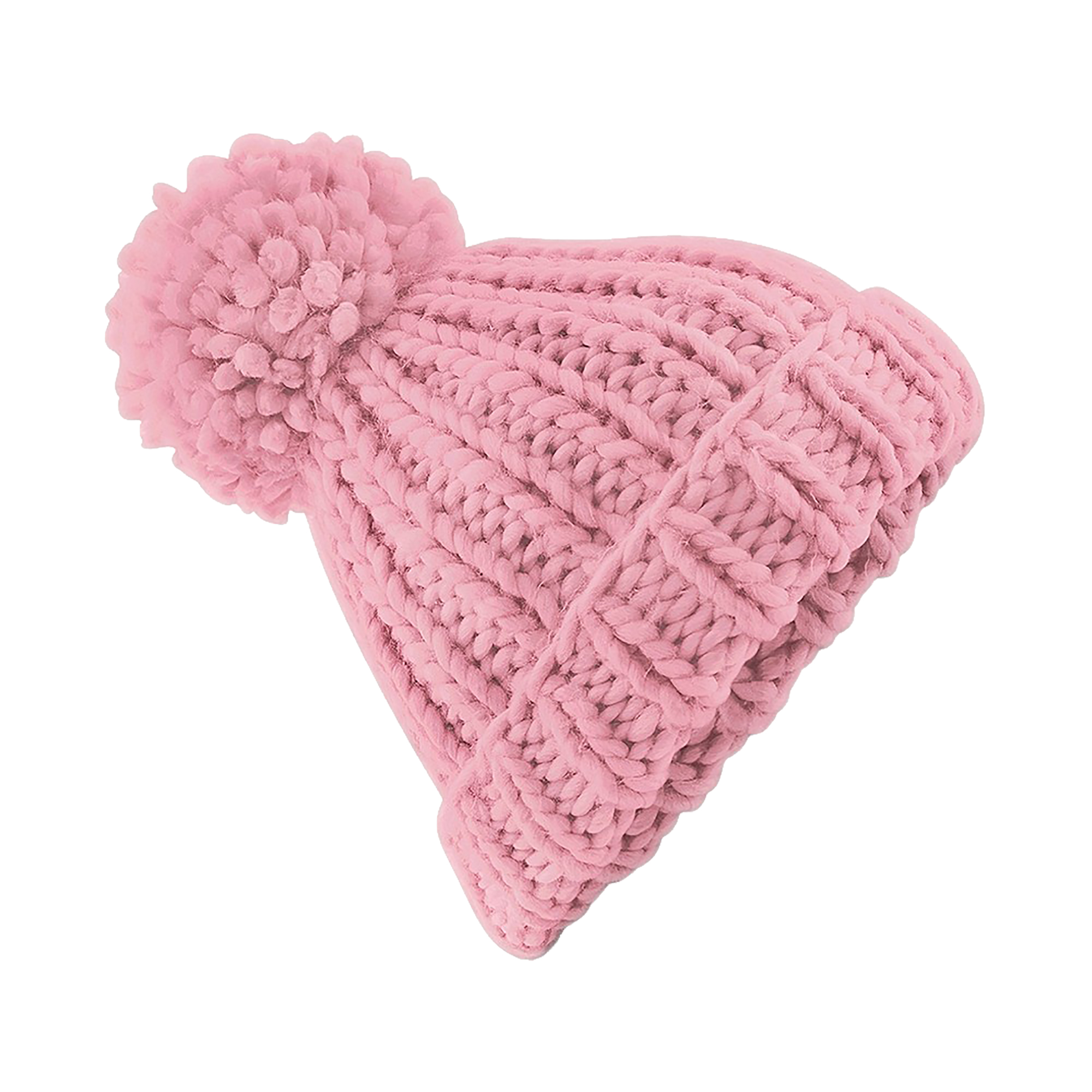 Beechfield - Womens/Ladies Oversized Hand Knitted Beanie