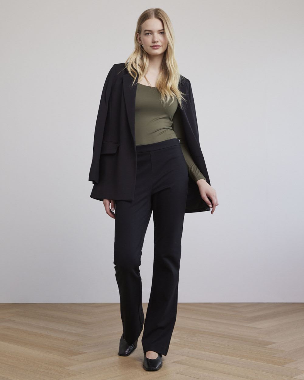 Long-Sleeve Scoop-Neck Bodycon Top, BodyConfident