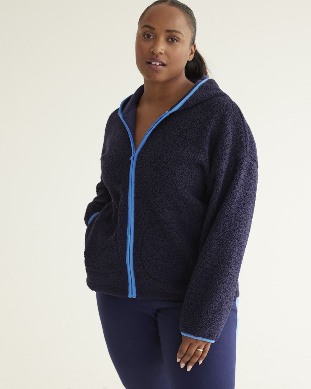 Hooded Sherpa Jacket, Hyba