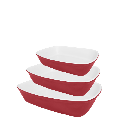 Oxford Bakeware Set of 3 Red