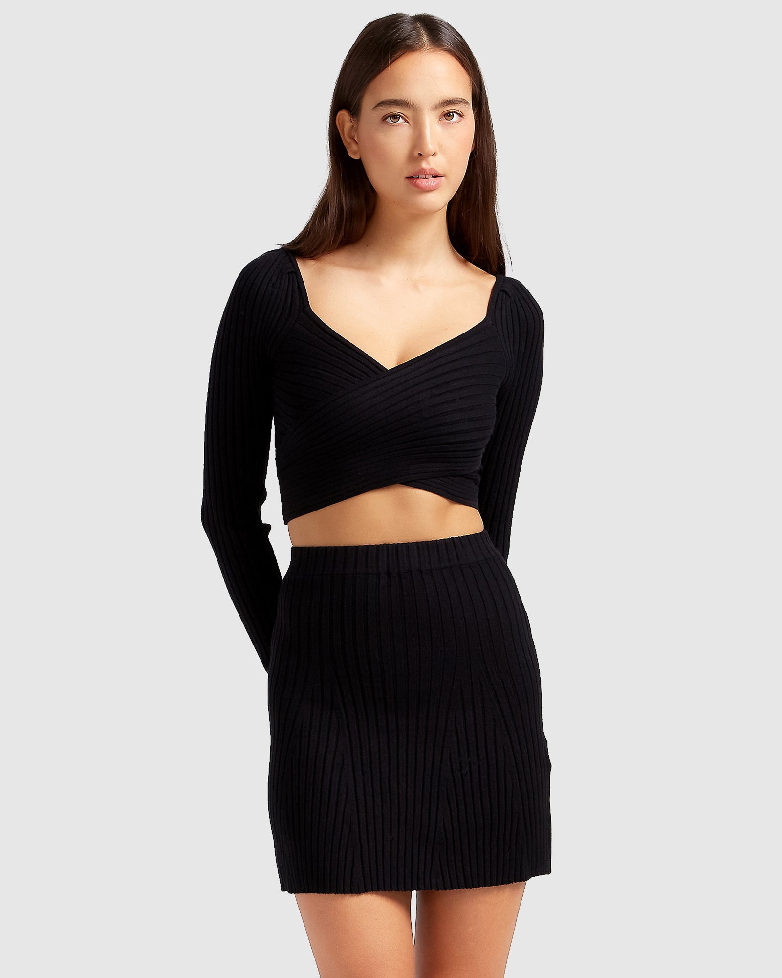 Belle & Bloom C'est Belle Knit Mini Skirt