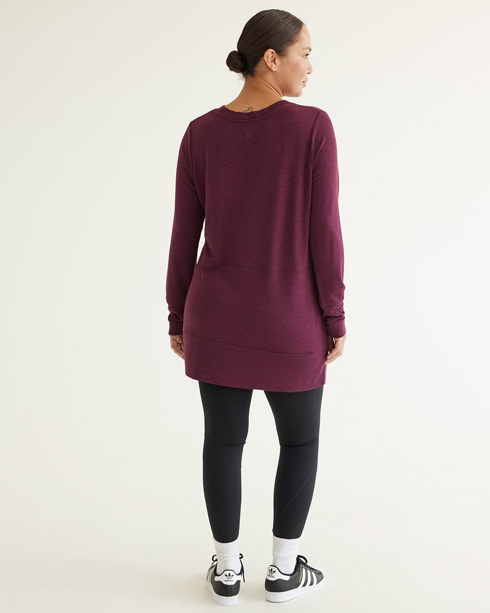 Long-Sleeve Tunic with Kangaroo Pocket, Hyba