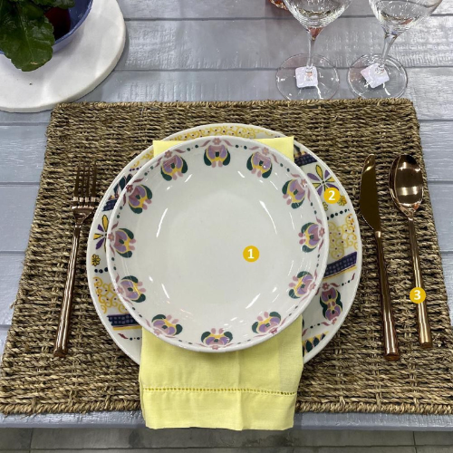 Oxford Coup Allegory 20 Pieces Dinnerware Set Service for 4