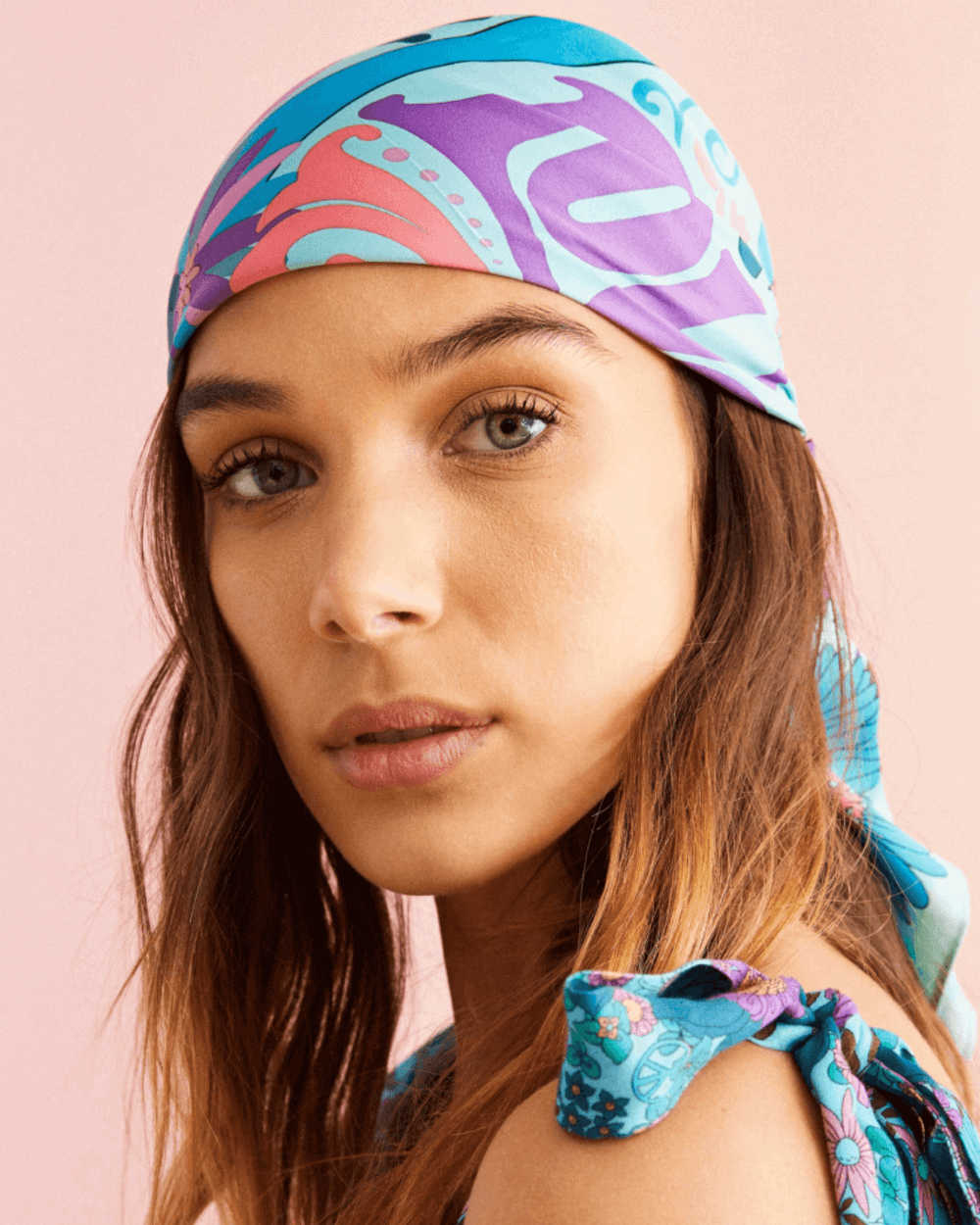 PEACELOVE Medium Blue Scarf