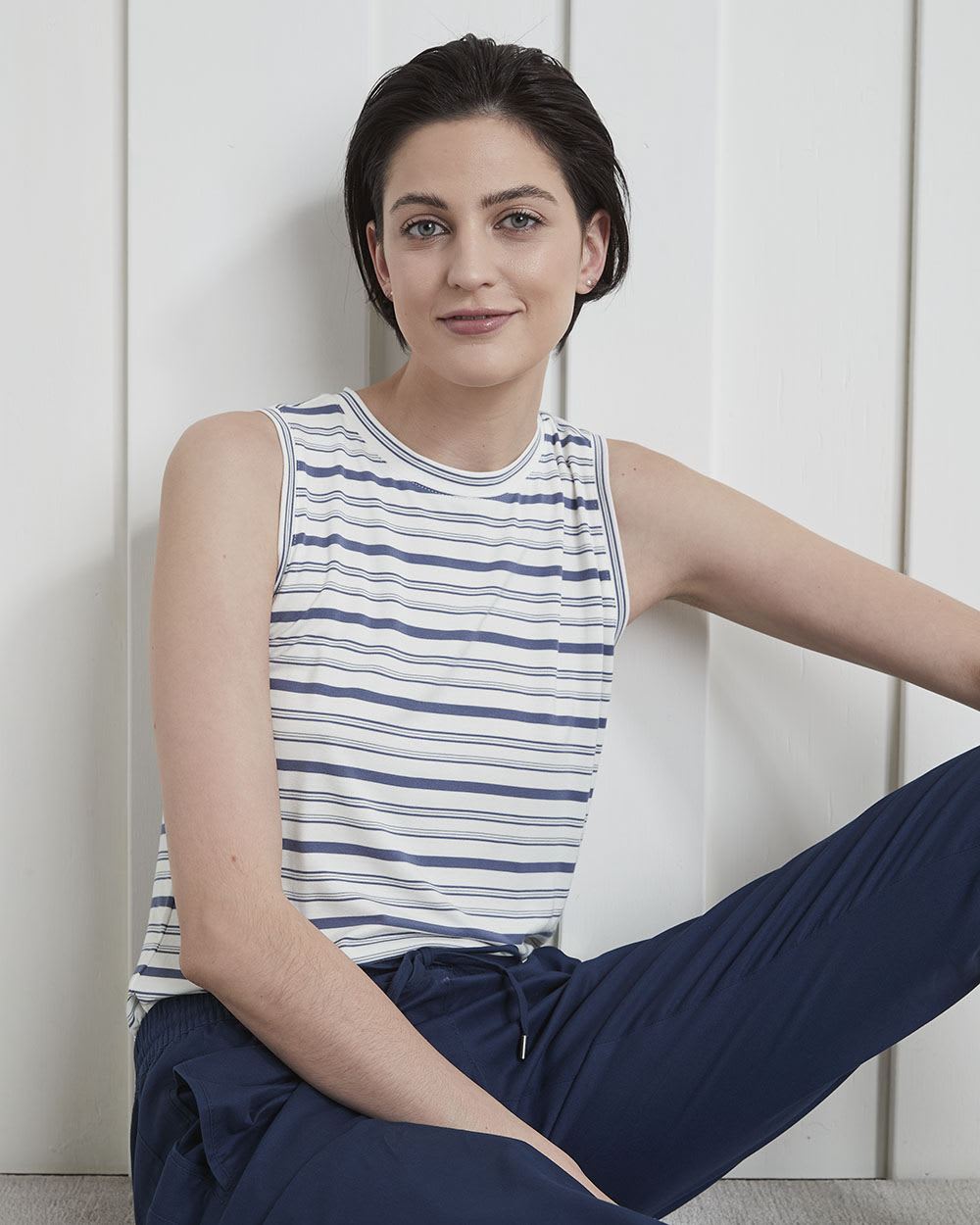 Crew-Neck Coloured Muscle T-Shirt