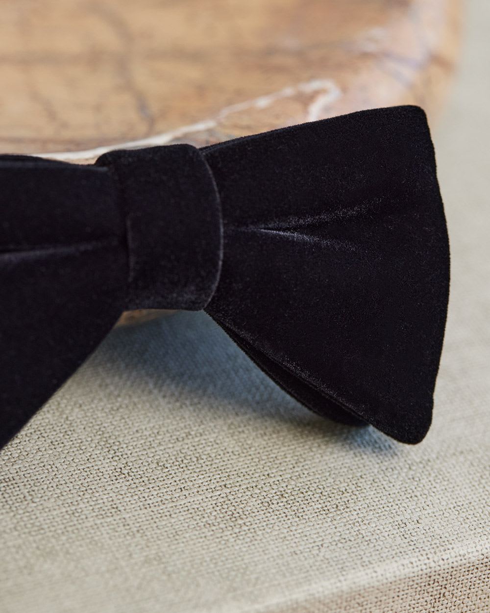 Solid Velvet Bow Tie