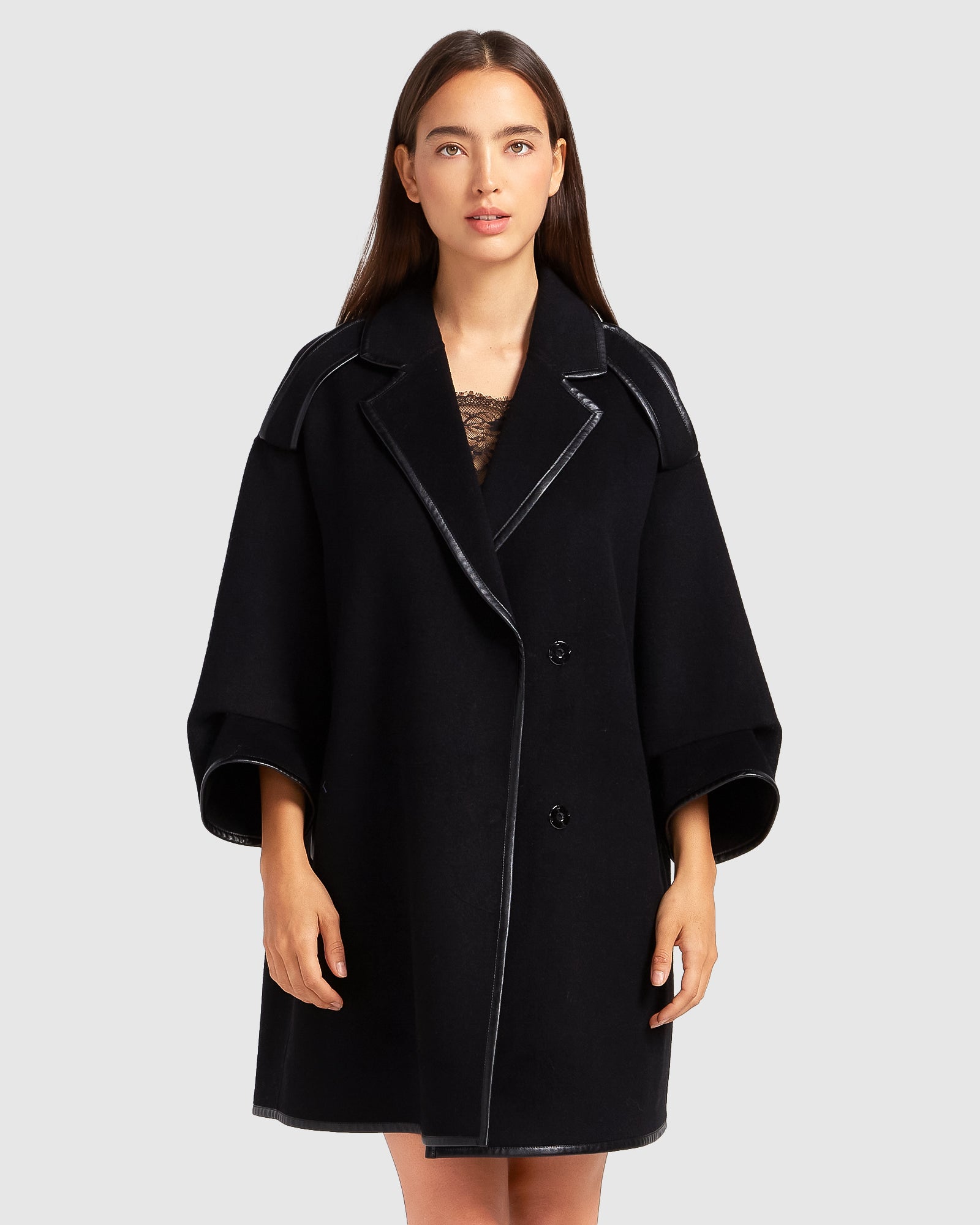 Belle & Bloom Incomplete Kiss Trimmed Coat