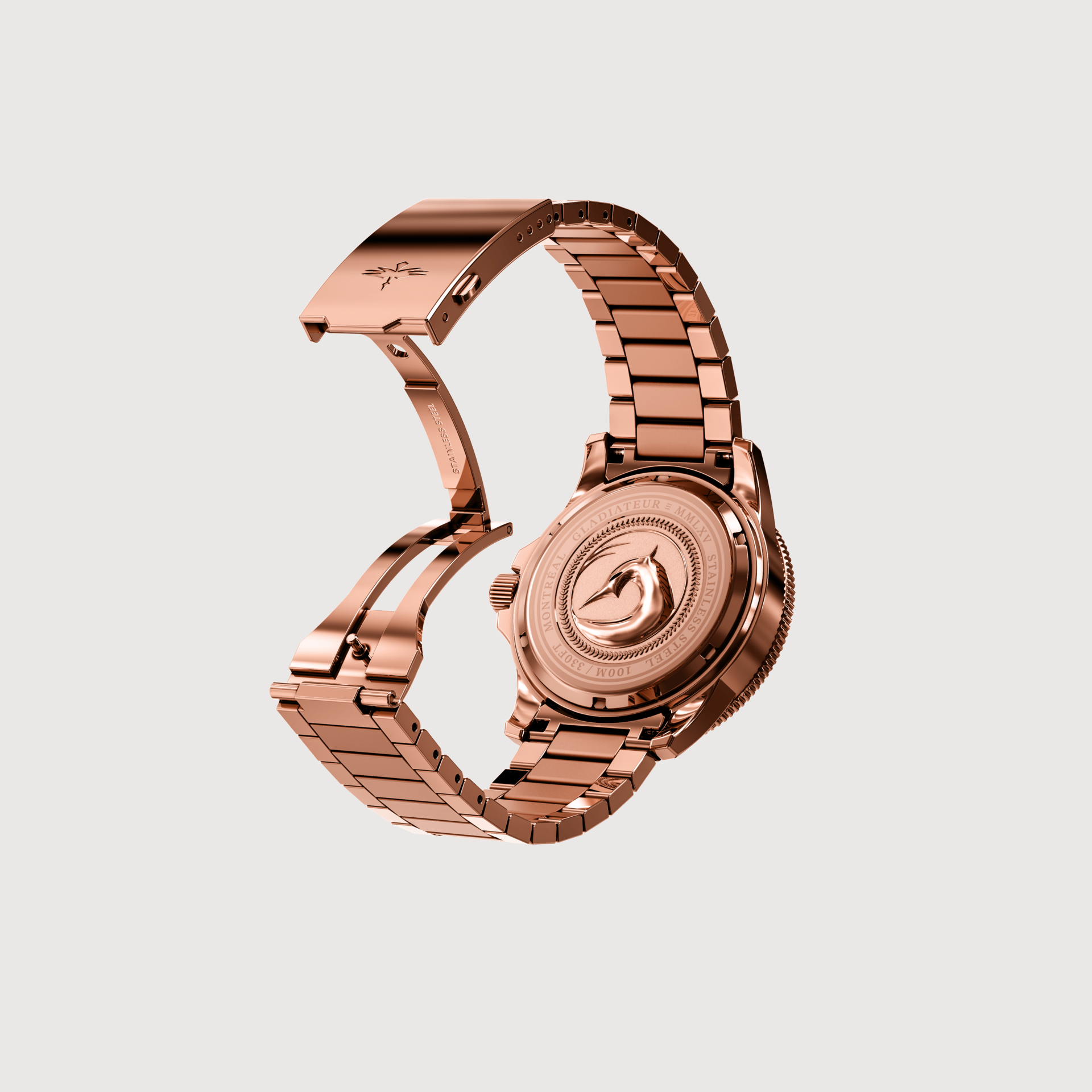 HERON WATCHES | GLADIATEUR MMLXV, ROSE ≡ BLACK