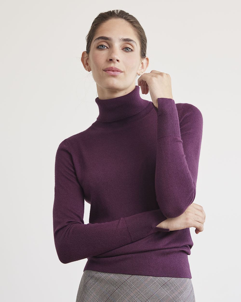 Long-Sleeve Turtleneck Sweater