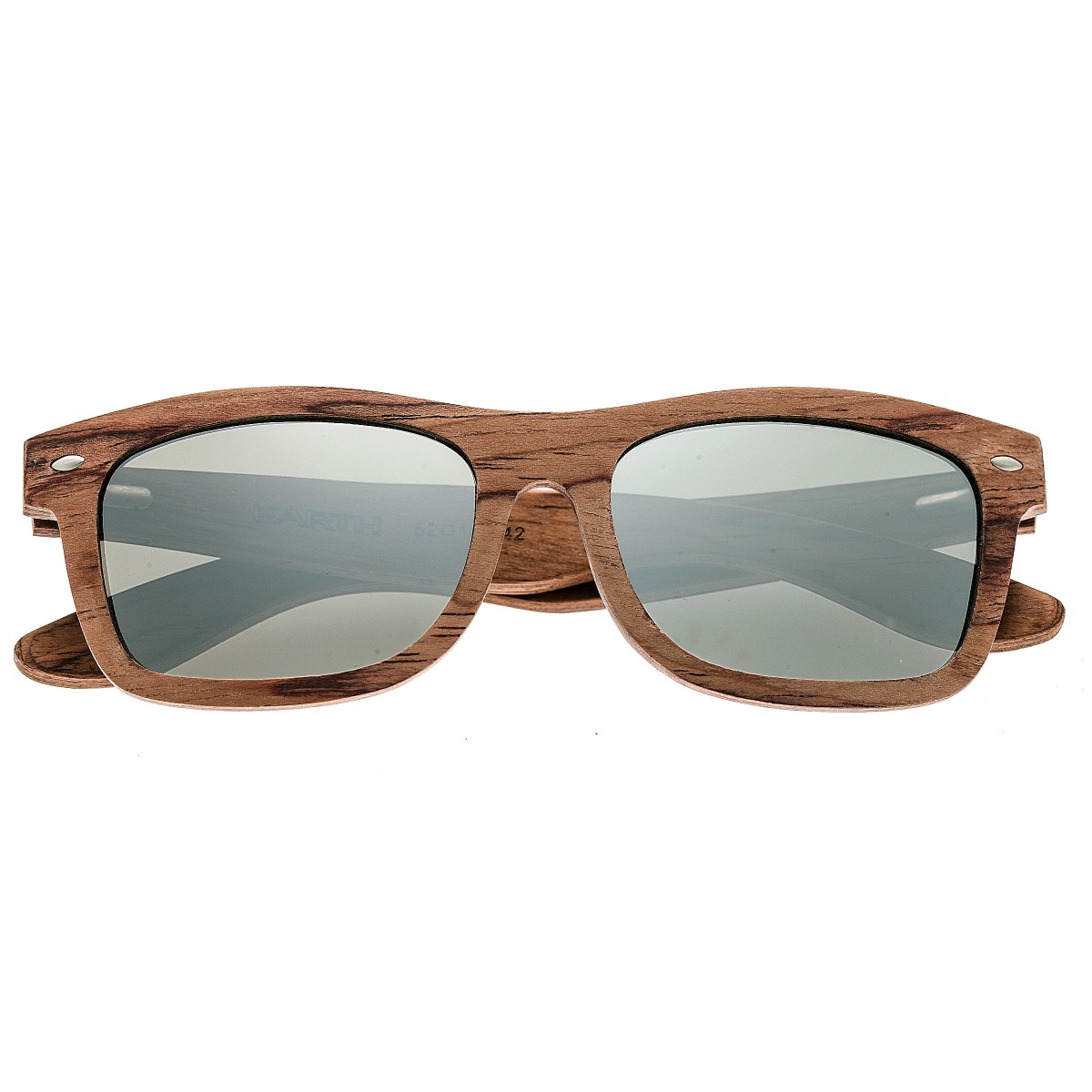 Earth Wood - Maya Polarized Sunglasses - Ebony/Blue