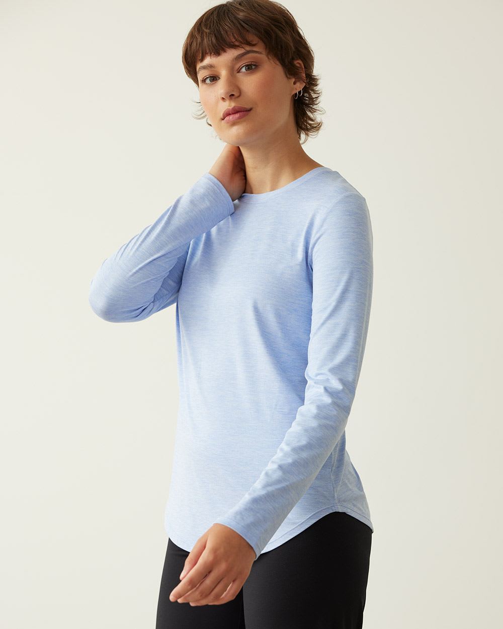 Long-Sleeve Crew-Neck Tee - Dry Lux Hyba Essentials