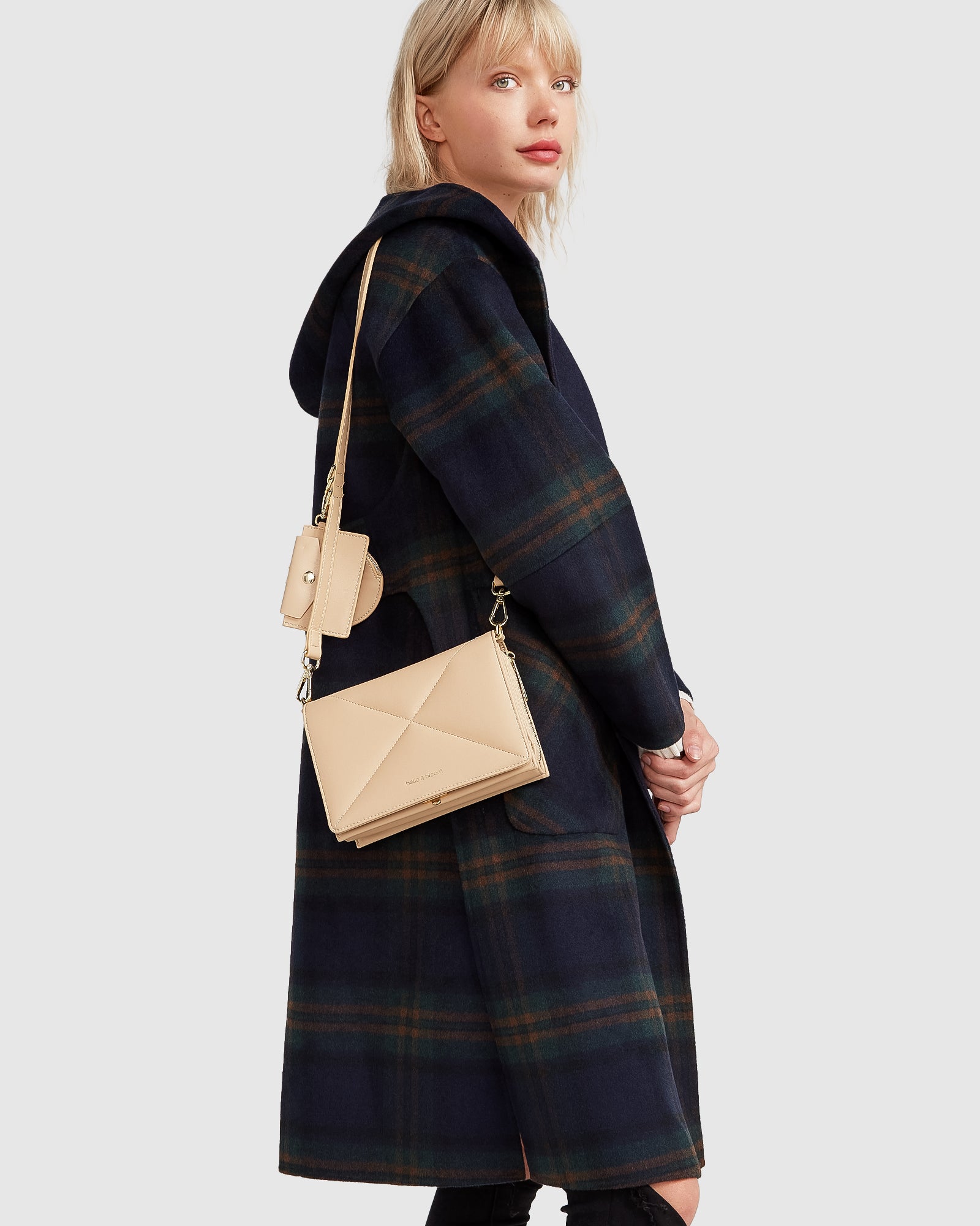 Belle & Bloom Walk This Way Wool Blend Oversized Coat