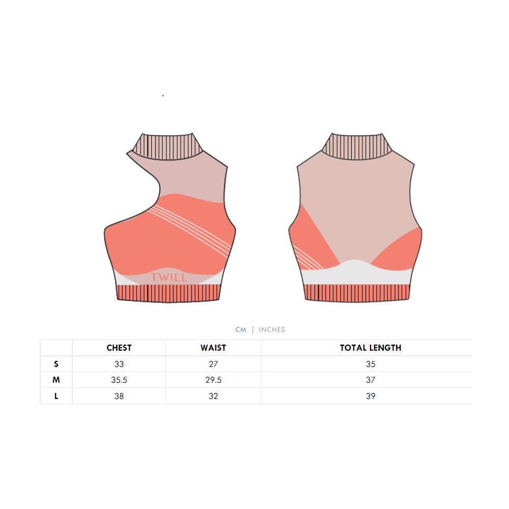 Twill Active - Recycled Colour Block Racer Top - Green