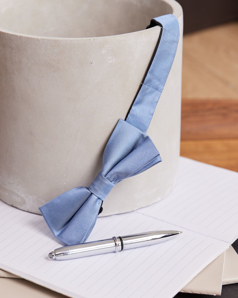 Solid Light Blue Bow Tie