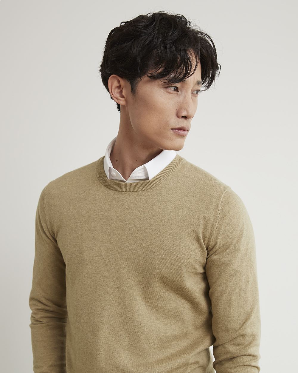 Solid Crew-Neck Sweater