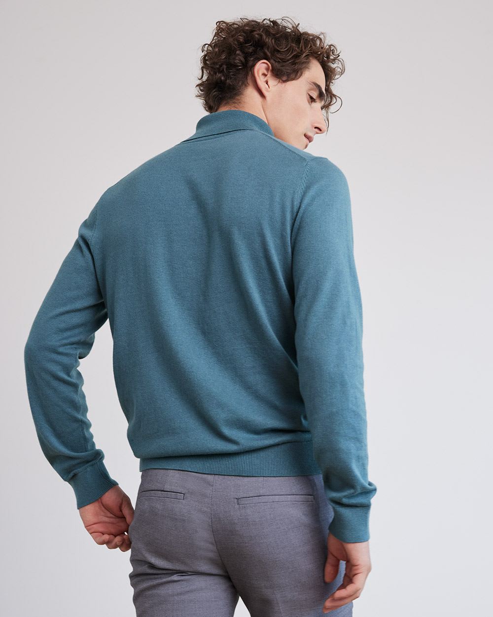 Basic Long-Sleeve Turtleneck Sweater