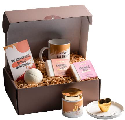 Lovery Happy Birthday Spa Gift Set - Unique Personalized Gifts - Thank You & Inspirational Gift