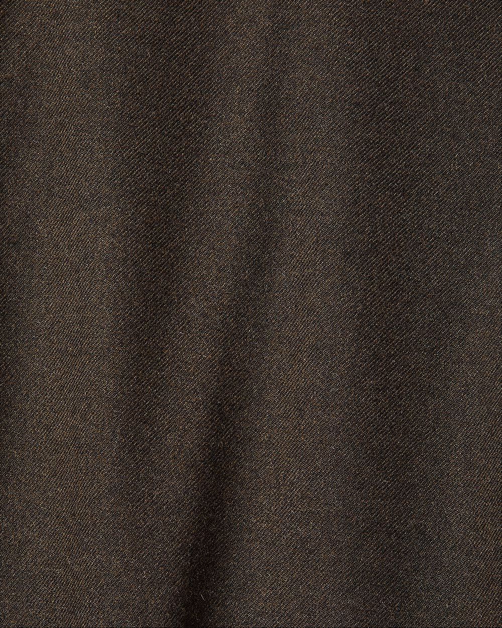 Dark Brown Pleated Tapered-Leg Suit Pant