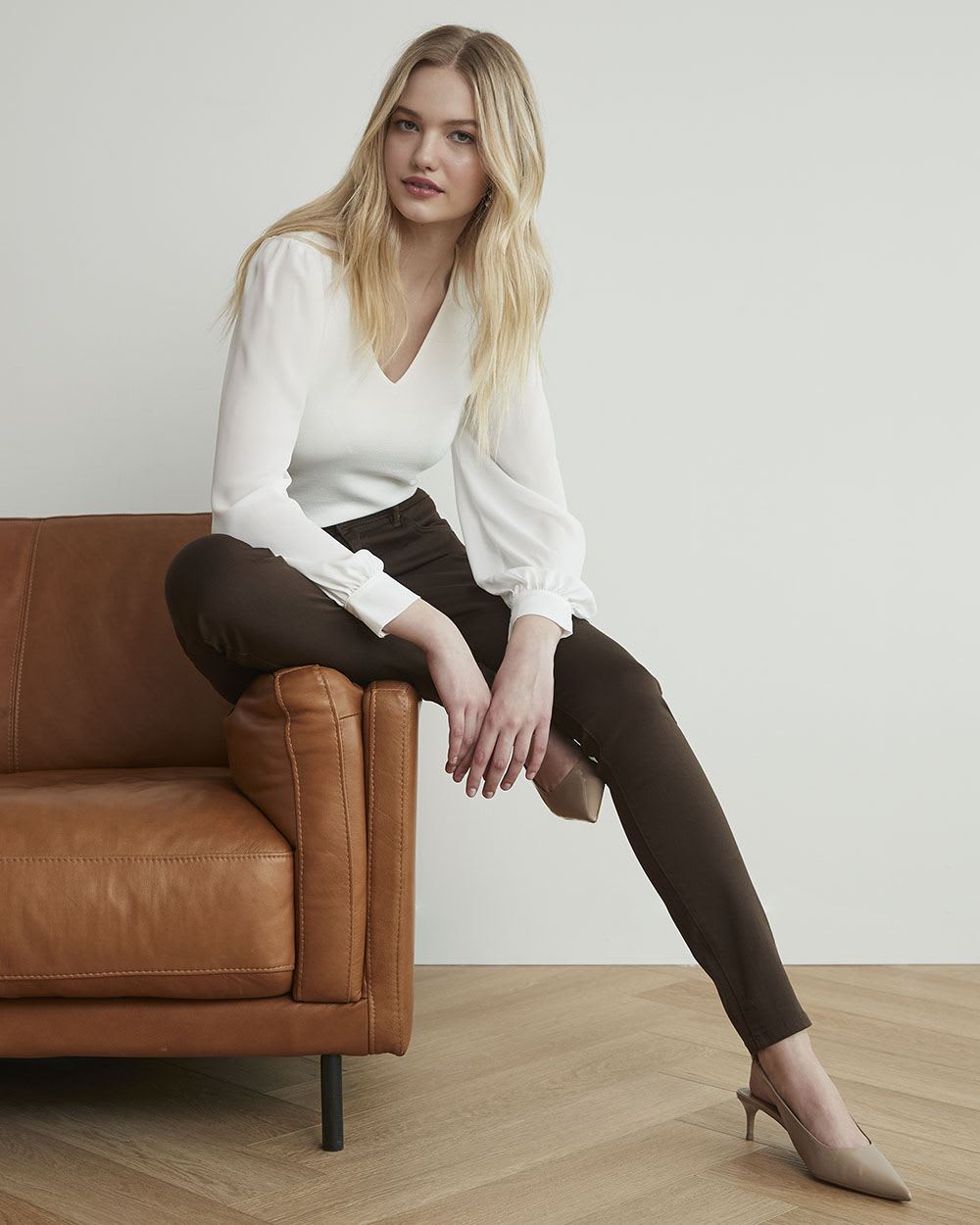 Coloured Mid-Rise Natalie Jegging - 32''