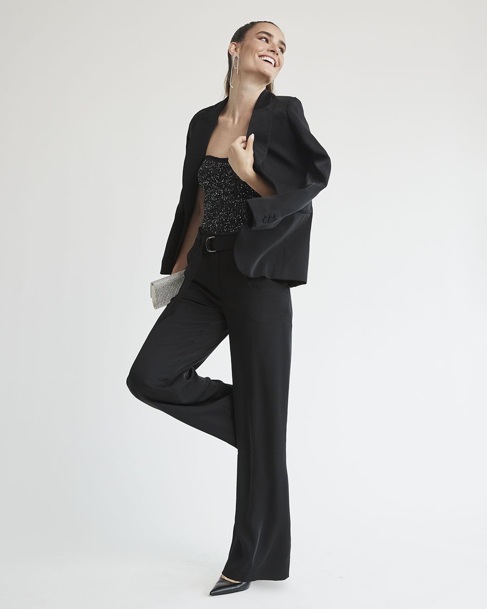 Sequins Bustier Tube Top