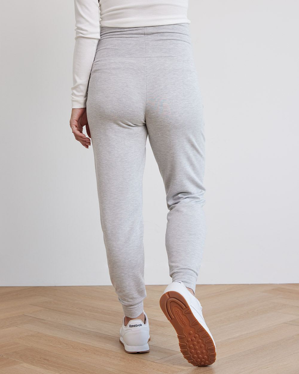 French Terry Ankle Jogger Pant - Thyme Maternity